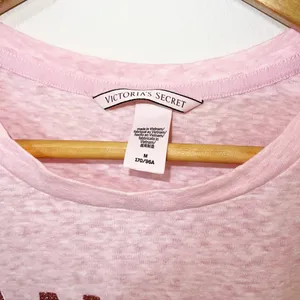Victorias Secret “angel vs” light pink space dye glitter short sleeve t-shirt thumbnail 4