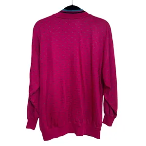 NEW Deadstock 80s Gitano Sweatshirt Cardigan in Pink - Size L thumbnail 2