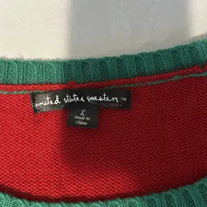 Womens Red Sequin Elf Long Tunic Style Christmas Holiday Sweater Sz Large thumbnail 3