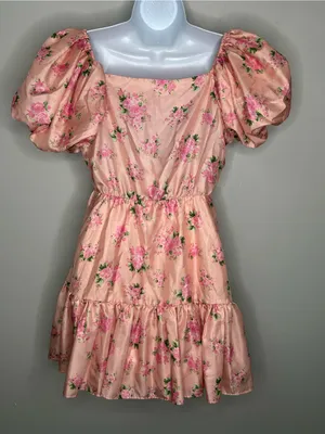LoveShackFancy x Target Floral Mini Dress Size 6 thumbnail 2
