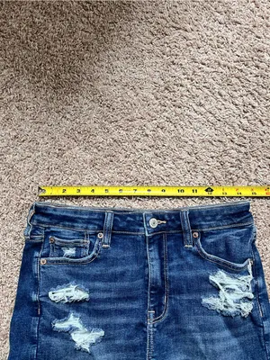 American Eagle High Rise Denim Shorts thumbnail 7