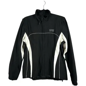 Gore‎ Wear Windstopper Cycling Running Jacket Men's Large Black Windbreaker Zip thumbnail 1