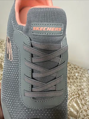 Skechers Gray with Coral Lined Slip-On Lace Sneakers thumbnail 9