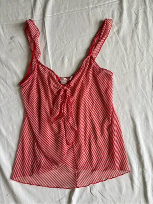Victoria's Secret Pink Striped Tie-Front Camisole thumbnail 2