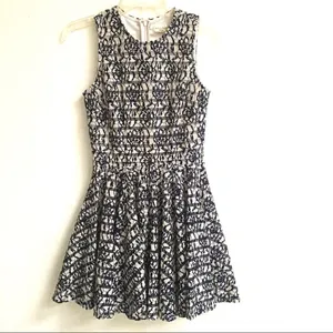 Maison Jules sleeveless navy lace overlay dress XS‎ thumbnail 3