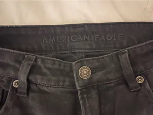 American Eagle Distressed Mom Straight Jeans thumbnail 4