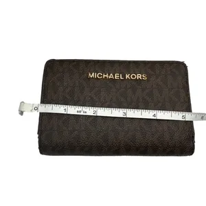 MICHAEL KORS Brown Signature Card Holder / Wallet thumbnail 9