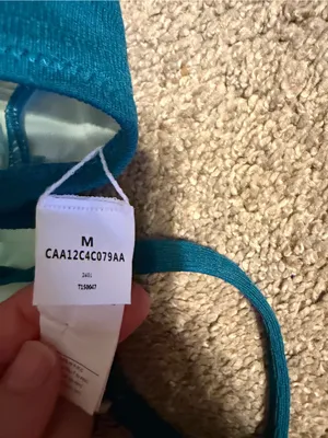 Scallop Edge Teal Bikini Top - Women’s thumbnail 6