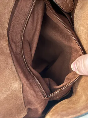 FRYE Leather Side Pocket Hobo Bag in Cognac thumbnail 14