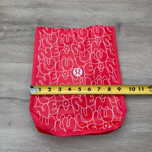 Lululemon Red Reusable Tote Bag thumbnail 6