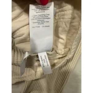 J.Crew Waffle Knit Shacket Women Medium Cream Ivory Button Front‎ Shirt Jacket M thumbnail 8