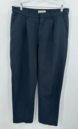 Abercrombie & Fitch Women's Black Tailored Wide-Leg Trouser Pants‎ Size Large thumbnail 1