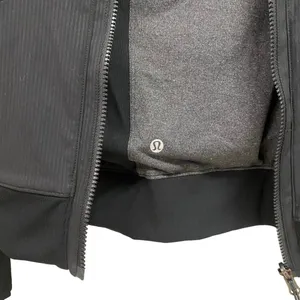 Lululemon Athletica Women’s 4‎ Full Zip Black Hoodie Jacket Ruched Lined thumbnail 5