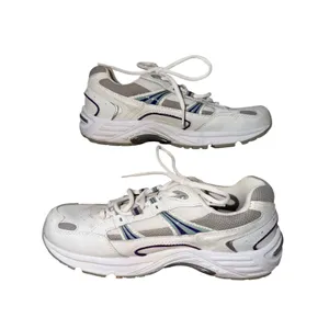 Vionic Walker Classic Womens White Purple Leather Walking Shoes Size 8 thumbnail 2