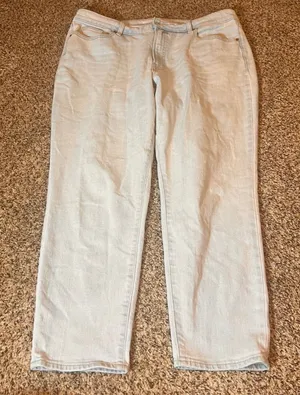 Old Navy OG‎ Straight Jeans High Rise Light Wash Denim Secret Smooth Pockets 16 thumbnail 1