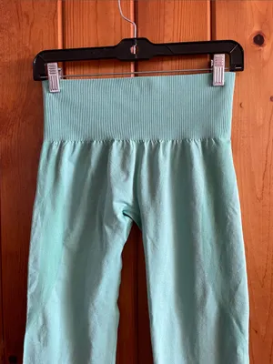 High-Waist Aqua/mint Leggings NVGTN workout leggings size medium high waist thumbnail 3