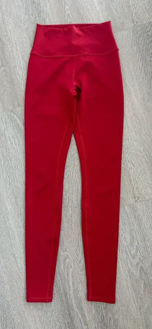 ALO Yoga Red Airlift Full Length Leggings thumbnail 1