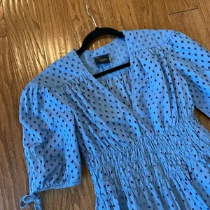 Just Taylor cotton smocked waist eyelet dress size 8 thumbnail 9