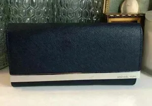 Michael Kors navy wallet thumbnail 1