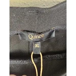 NWT Quince Womens‎ Black Ultra Stretch Ponte Straight Leg Pants XL thumbnail 3