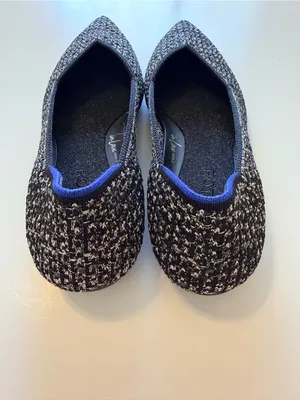 Rothy's tweed weave pattern with delicate gold thread, arch support insert, 7.5 thumbnail 2