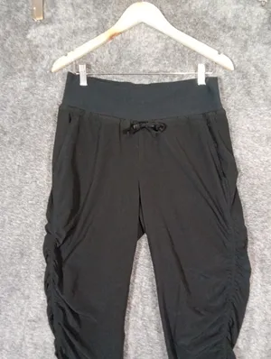 Athleta Attitude Lined Pant Womens Black Ruched Jogger Travel Gorpcore Size 4 thumbnail 5
