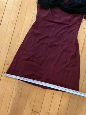 Sandro Ringo Black and Burgundy Maroon Tassel Fringe Cocktail Flapper Dress US 4 thumbnail 10