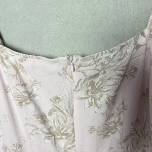 Mi Ami Francesca’s Pink Floral Sheath Dress Puff Sleeve Coquette Cottagecore L thumbnail 7