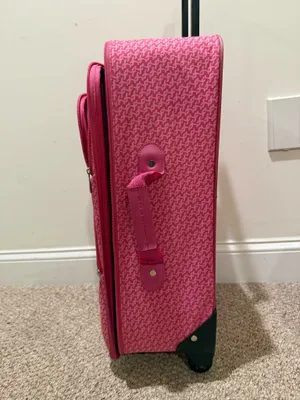 Girls Pink Patterned Travel Tote and Carry-On Set thumbnail 4