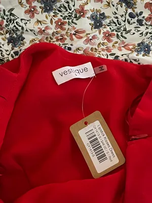Vestique Red One Shoulder Mini Dress thumbnail 5