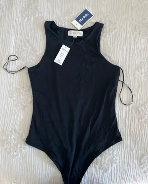 Olive & Oak Black High Neck Bodysuit thumbnail 1