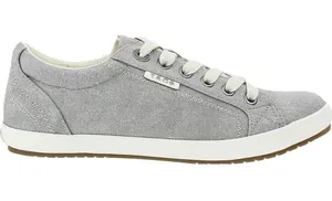 Taos Star Women's Sneakers Grey Washed Canvas SIZE 10.5 great condition thumbnail 1