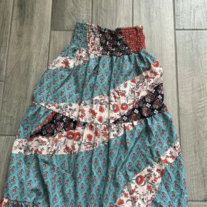 Print tiered maxi skirt Blue thumbnail 2