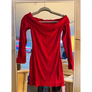 NEW Off The Shoulder Ruched Bodycon Long Sleeve Ribbed Knit Fitted Mini Dress M thumbnail 4