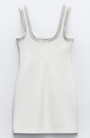 Zara White Mini Dress thumbnail 2