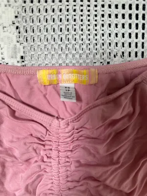 Urban Outfitters Y2K Off-Shoulder‎ Ruched Long Sleeve Top thumbnail 3