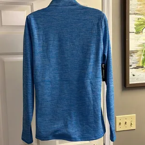 Nike Golf Women’s Dri-Fit Long Sleeve Pullover Heather Light Blue Shirt- Large thumbnail 6