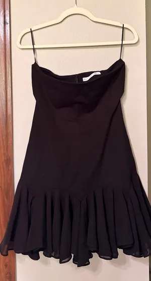 Altar'd State Black mini dress with tool thumbnail 1