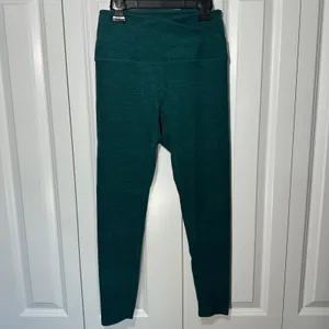 Interval Leggings Womens Medium Teal Space Dye Crossover High Waist Flattering thumbnail 2