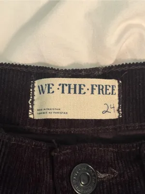 Free People Risk Taker Corduroy Straight Jeans in Black thumbnail 4
