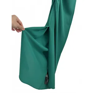 Mango Asymmetric Dress with Draped Details Naty Green NWT Size 2/XS thumbnail 6