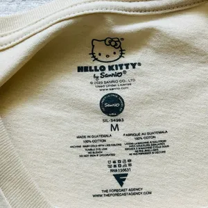 Hello Kitty Tan T-Shirt - Let's Go! Explore The World Car Ride Roadtrip Medium thumbnail 4
