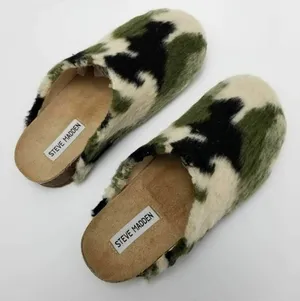 Steve Madden Womens Vesa Clog Slippers Camouflage thumbnail 1