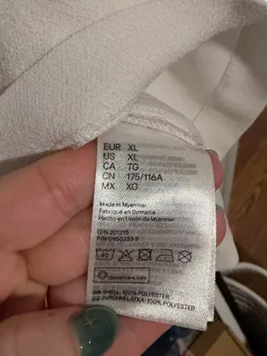 H&M White V-Neck Long Sleeve Top thumbnail 4