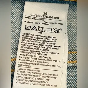 Banana Republic HIGH-RISE RELAXED BOOTCUT Leg Jeans size 26 100% cotton thumbnail 12