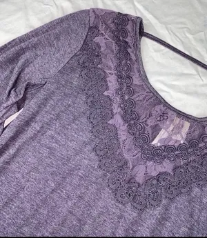 Long Sleeve Blouse Purple Size M thumbnail 4