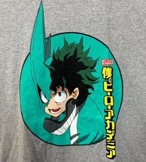 My Hero Academia Deku Izuku Midoriya Anime T-shirt Size 2XL thumbnail 2