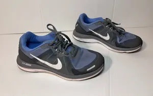 Nike blue/gray sneakers shoe women size 9 thumbnail 1