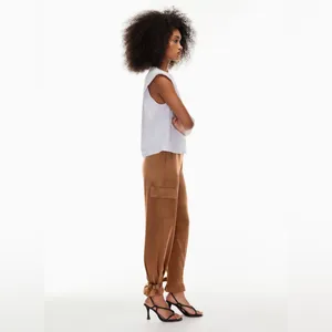 Aritzia Babaton Refined High-waisted satin cargo pants - Size: 8 thumbnail 4