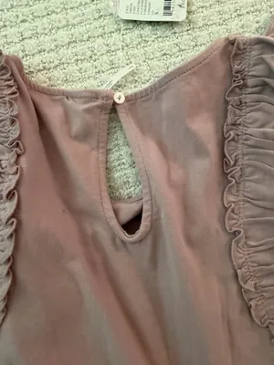 Free People Ruffled Rose Blouse  thumbnail 4